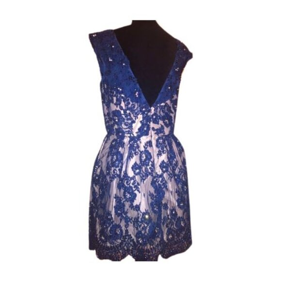 Luxury Designer Couture Glamour Runway Lace Evening Cocktail Prom Party Dress NW - Picture 11 of 16